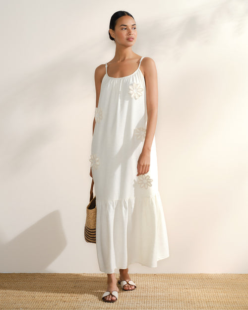 Vestido de tirantes holgado Leila