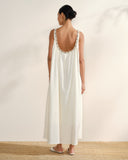 Vestido largo cuello amplio Farah