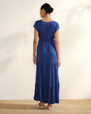 Maxi Vestido largo tela bordada Estela