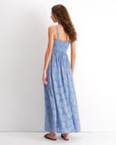Vestido de tirantes con textura de flores Juliette