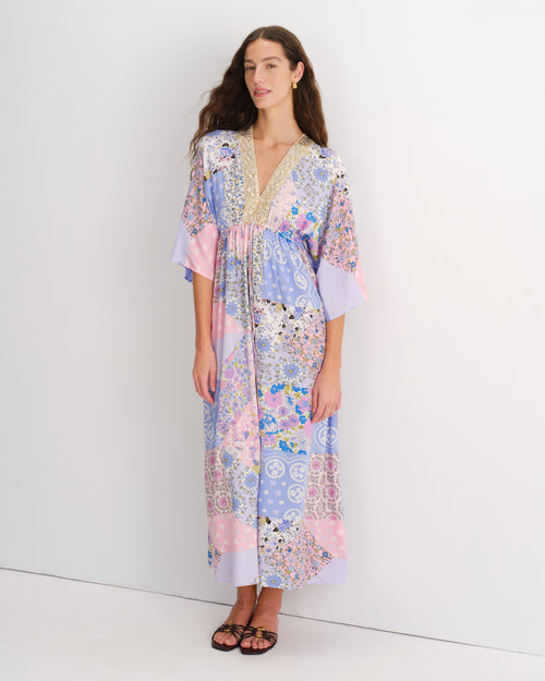 Vestido largo estampado Allegra