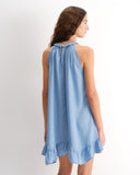 Vestido con efecto denim Fiama