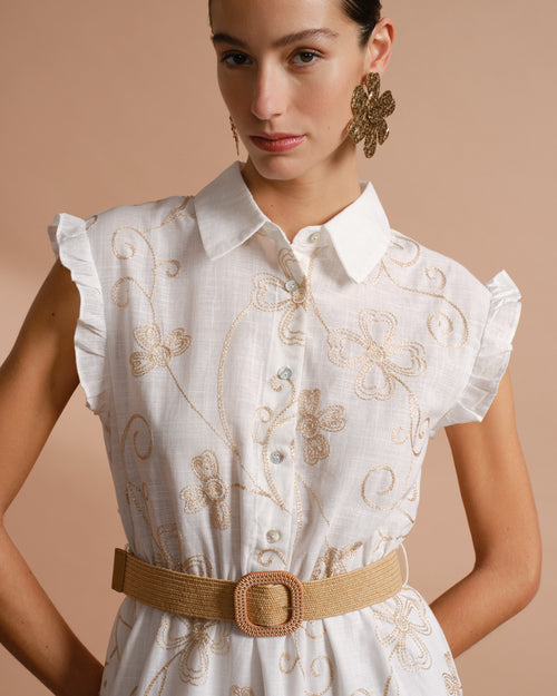 Vestido largo camisero Rosella Hover