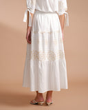 Set de falda en tela bordada Dhapne