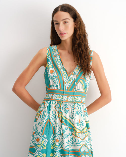 Vestido largo sin mangas Nigella Hover