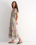Vestido largo con manga doble Rubian