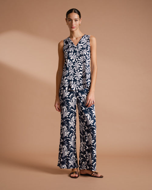 Blusa con escote en V Naty