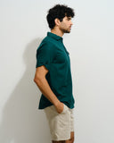 Camisa manga corta con Lino Max