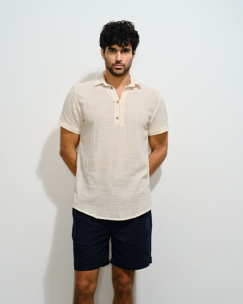 Camisa de algodon manta Andy