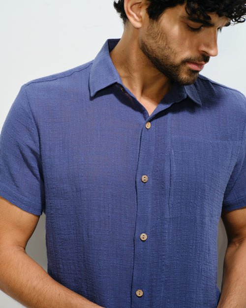 Camisa manga corta algodon manta Amin Hover