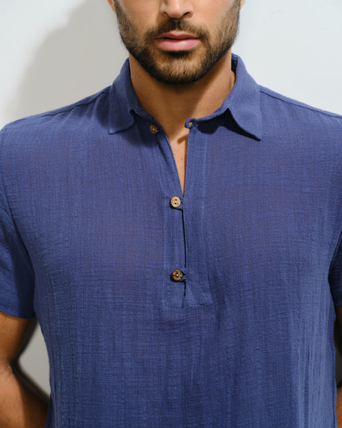 Camisa de algodon manta Andy Hover