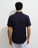 Camisa manga corta con Lino Max