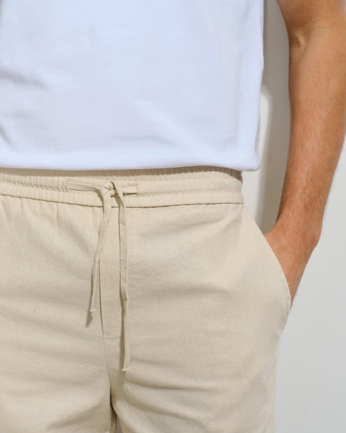 Bermuda con Lino Basilio Hover