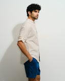 Camisa con lino manga Vito