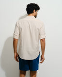 Camisa con lino manga Vito