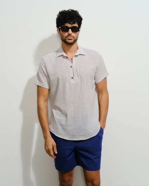 Camisa de algodon manta Andy