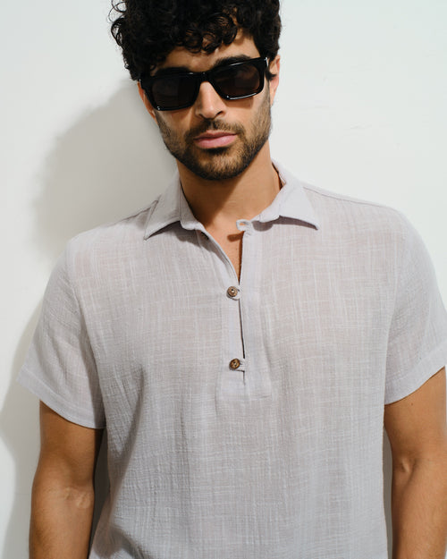 Camisa de algodon manta Andy Hover