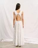 Maxi vestido con lino Lucette