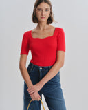 Blusa tejida manga corta Venus