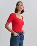 Blusa tejida manga corta Venus