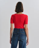 Blusa tejida manga corta Venus