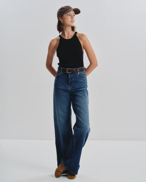 Top halter tejido de punto Nadine