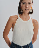 Top halter tejido de punto Nadine