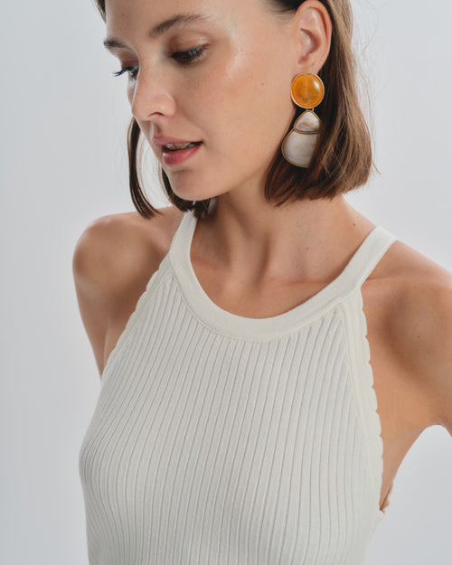 Top halter tejido de punto Nadine Hover