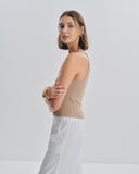 Top halter tejido de punto Nadine