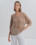 Blusa Oversize crochet Loira