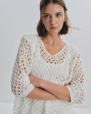 Blusa Oversize crochet Loira