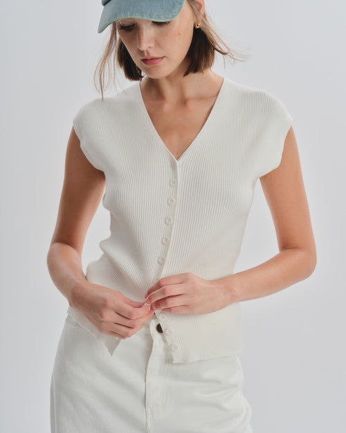 Blusa de Punto con Botones Toscana