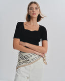 Blusa tejida manga corta Venus