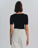 Blusa tejida manga corta Venus