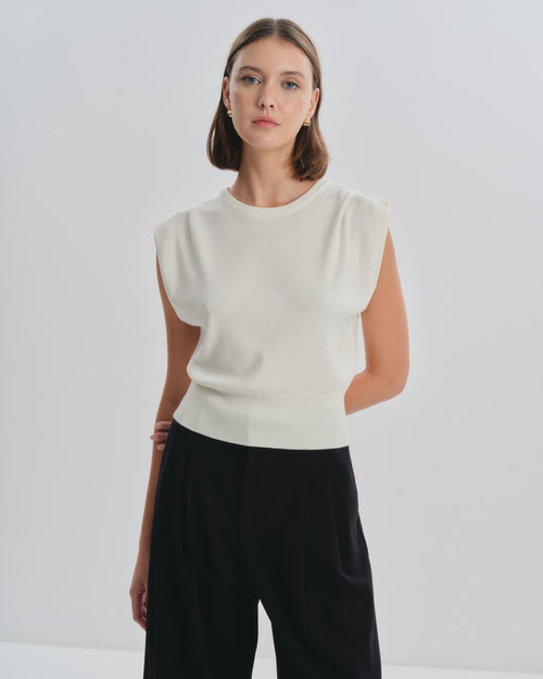 Blusa tejido de punto con mangas de corrido Tahiti