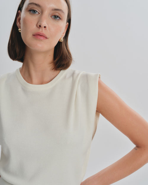 Blusa tejido de punto con mangas de corrido Tahiti Hover