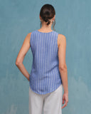 Blusa con lino escote en V Naty