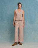 Blusa sin mangas con Botones Clara