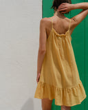vestido corto de algodon manta Tania