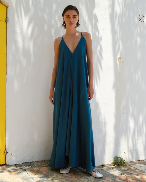 Maxi vestido de tirantes Thai/l