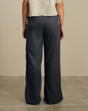 Pantalon con lino corte recto Sahara