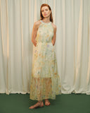 Vestido largo estampado Tulipan