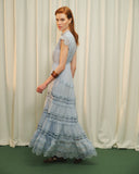 Maxi vestido largo con cinta bordada Petra