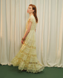 Maxi vestido largo con cinta bordada Petra