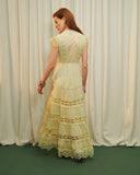 Maxi vestido largo con cinta bordada Petra