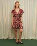 Vestido corto envolvente Janika