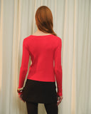 Blusa  de tejido suave manga larga Peonia