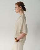 Blusa con lino Andrea