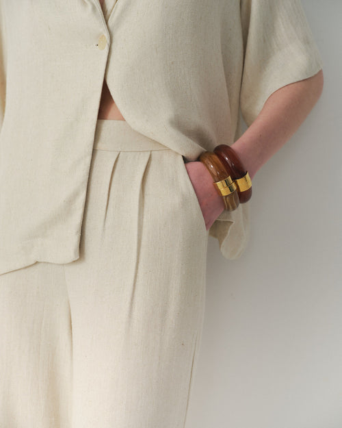 Pantalon con lino Kala/F Hover