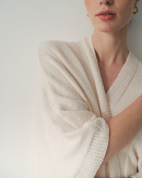 Cárdigan en tejido suave Rina Hover